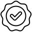 calidad icono sello calidad